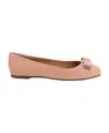 Ferragamo Vara-bow Ballerina Shoes In Pink