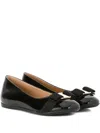 Ferragamo 05mm Ballet Flats In Black