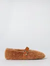 Ferragamo Teddy Ballets In Brown