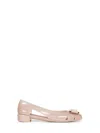 Ferragamo New Vara Jelly Ballet Flat In Pink