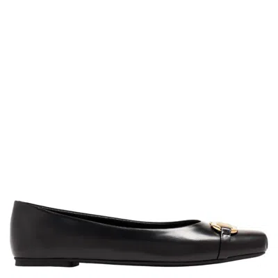 FERRAGAMO FERRAGAMO BALLET FLAT WITH GANCINI ORNAMENT