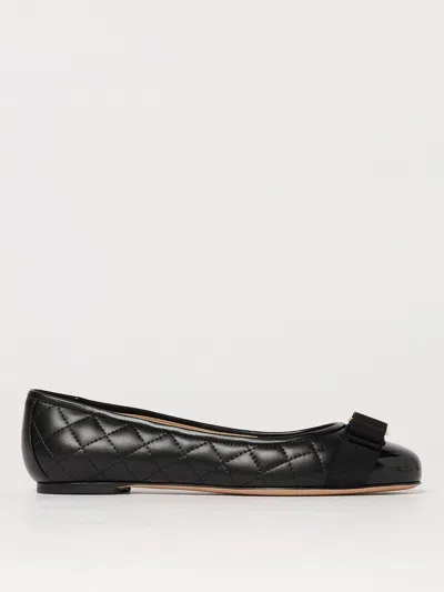 FERRAGAMO BALLET FLATS FERRAGAMO WOMAN COLOR BLACK,G74451002