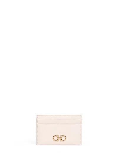 Ferragamo Ballet Macaron Gancini Credit Card Holder