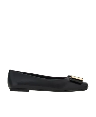 FERRAGAMO BALLET SHOES WITH BOWS AND KNOTS