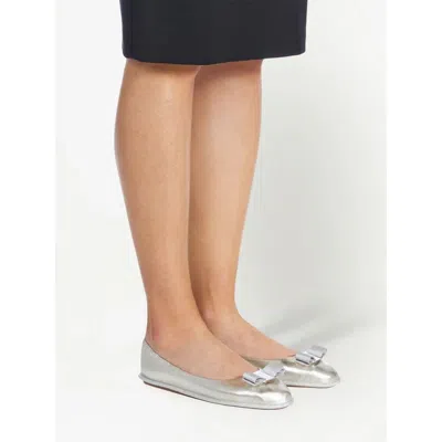 Ferragamo Ballet In Silver