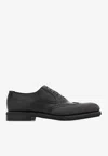 Ferragamo Baltimora Lace-up Brogue Shoes In Black
