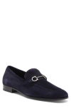 Ferragamo Gancini Buckle Loafer In Black
