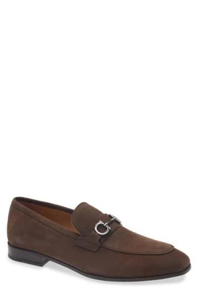 Ferragamo Balty Double Gancio Bit Loafer In Animal Print