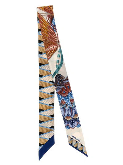 Ferragamo Bandeau Giada Fly Print In Multi
