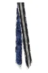 Ferragamo 'engraving' Print Bandeau Scarf In Multi