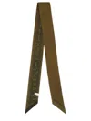 Ferragamo Bandeau In Textured Silk In Green