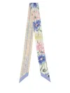 Ferragamo Bandeau With Bouquet Print In Multicolour