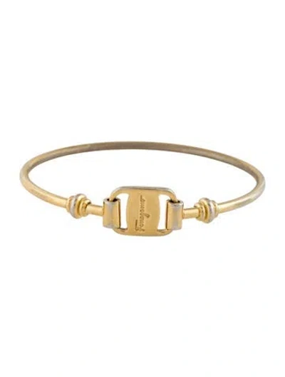 Pre-owned Ferragamo Bangle Bracelet, 7.75" In Multi