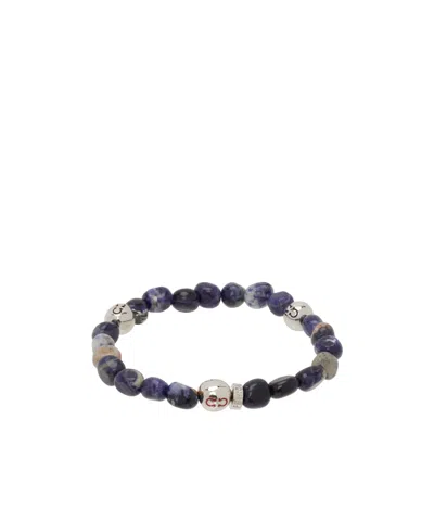 Ferragamo Baroque Beads Bracelet In Blue