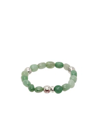 Ferragamo Baroque Beads Bracelet In Green