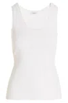 Ferragamo Second Skin Tank Top In White