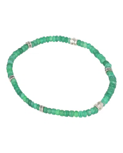 Ferragamo Beadstone Bracelet In Green