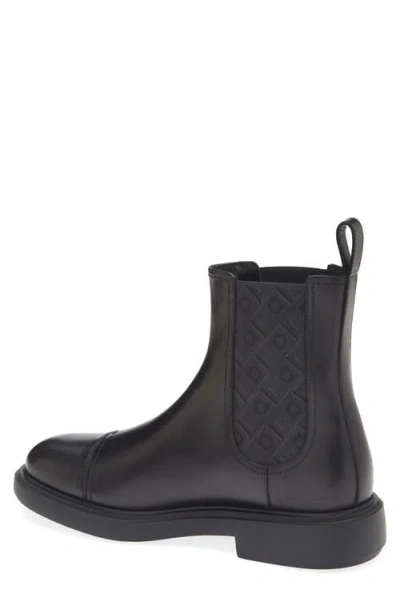 Ferragamo Beat Cap Toe Chelsea Boot In Nero