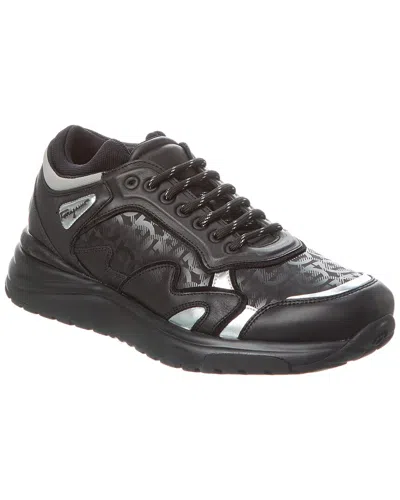Ferragamo Beck Leather Sneaker In Black
