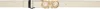 Ferragamo Beige & Black Adjustable Gancini Reversible Belt In 802 Mascarpone || Ne