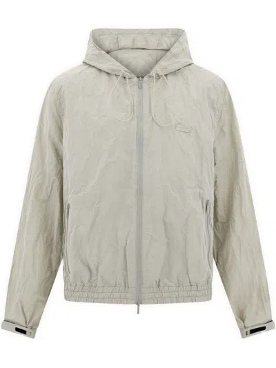 Ferragamo Beige Blouson With Hood
