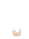 Ferragamo Curved Mini Hobo Bag With Top Handle In Neutral