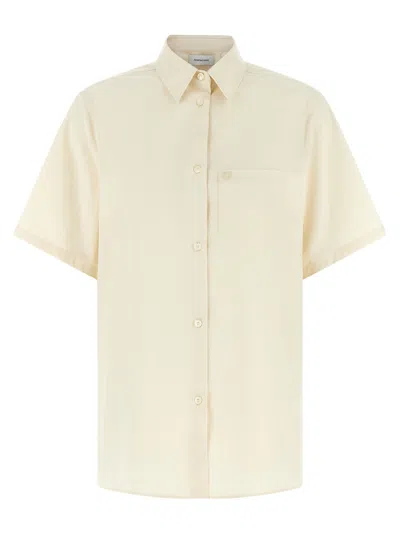 Ferragamo Beige Cotton Women's Blouse In Neutral