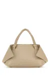 Ferragamo Medium Crossbody Bag Braided Handles Hardware In Neutral