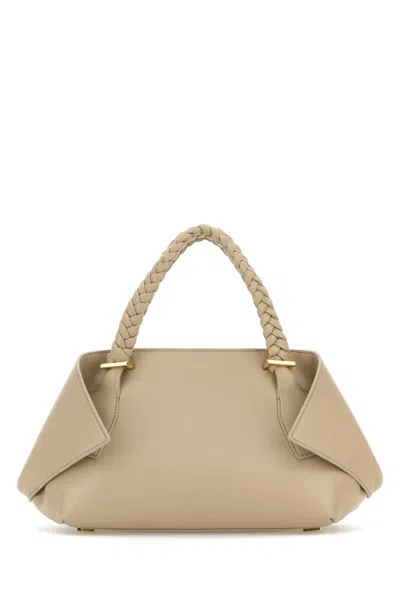 FERRAGAMO WOMEN BEIGE FOLDED HANDBAG, ONESIZE LUXURY SHOULDER BAGS FOR WOMEN DARVEYS