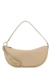 Ferragamo Sand Leather Shoulder Bag In Beige