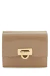 Ferragamo Beige Leather Wallet
