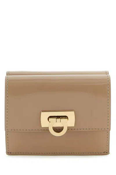 Ferragamo Beige Leather Wallet