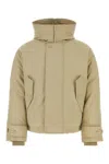 Ferragamo Beige Polyester Blend Padded Jacket