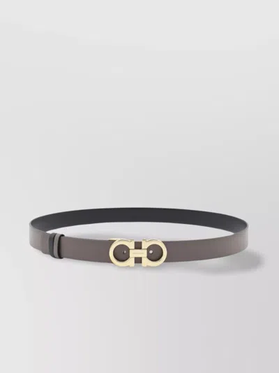 Ferragamo Belt Adjustable Fit Gold-tone Buckle