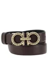 Ferragamo Reversible Belt In Black