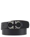 Ferragamo Gancini Belt In Black