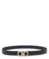 Ferragamo Men's Reversible And Adjustable Gancini Belt In Black