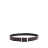 Ferragamo Leather Belt In Black
