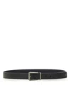 Ferragamo Classic Leather Belt For Men In Black