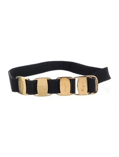 Pre-owned Ferragamo Belt In Blue