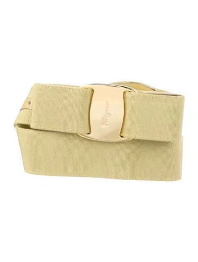 Pre-owned Ferragamo Belt In Green