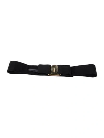 Pre-owned Ferragamo Belt Kit In Black