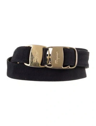 Pre-owned Ferragamo Belt Kit In Black