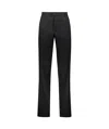 Ferragamo Belt-loop Casual Pants In Black