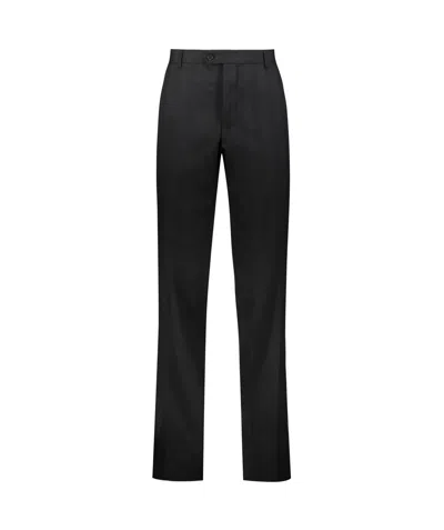 Ferragamo Belt-loop Casual Pants In Black