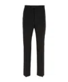 Ferragamo Elasticated Waistband Straight-leg Trousers In Black