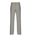 Ferragamo Straight-leg Tailored Trousers In Gray