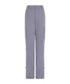 Ferragamo Belt Loop Casual Pants In Purple