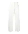 Ferragamo Belt-loop Casual Pants In White