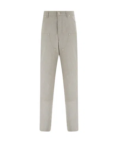 Ferragamo Belt Loop Working Casual Pants In Gray